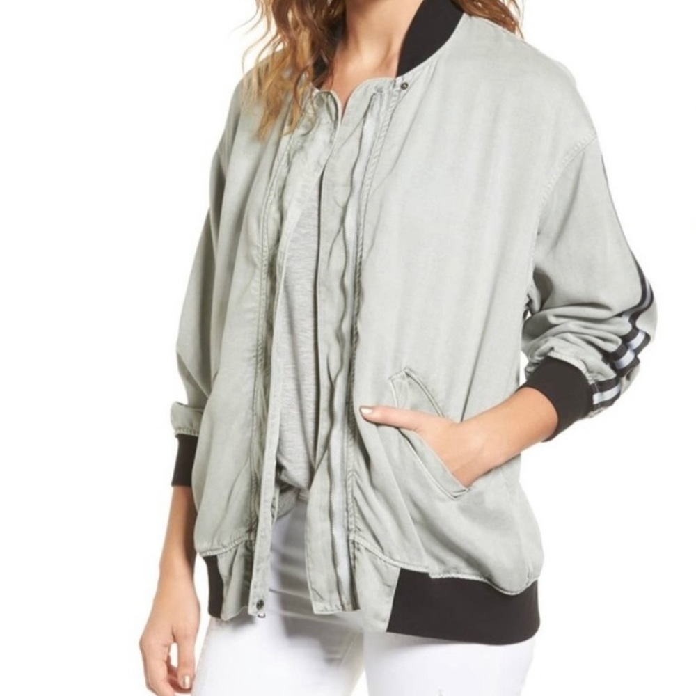 Hudson Nova Varsity Jacket in Sage